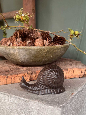 Schnecke Gusseisen rostfarben