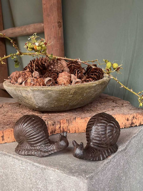 Schnecke Gusseisen rostfarben