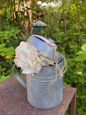 Zink Becher mit Henkel Kerzenhalterdeckel H17