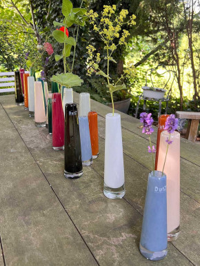 DutZ Collection Glasvase Solifleur H21 D5 smoke