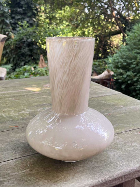DutZ Collection Glas Vase Loflo H25 D19 taupe