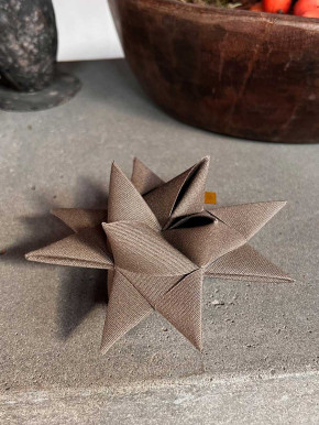 Stjernefabrikken Segeltuch Canvas Fröbelstern taupe small