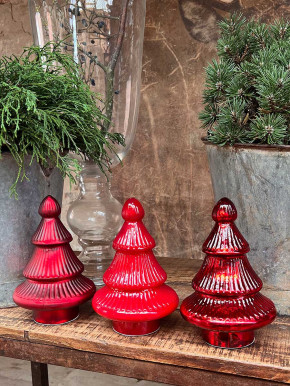 Glas Tanne Sitia rot glänzend H20