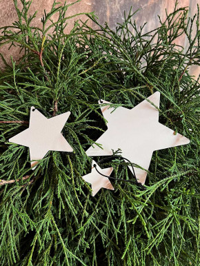 Metallstern creme matt Stern XS zum Aufhängen D4