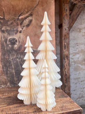 Papier Falt-Tannenbaum Dacia creme H45