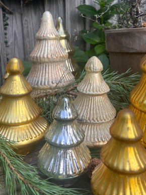 Glas Tanne Sitia Bauernsilber silber glänzend H15
