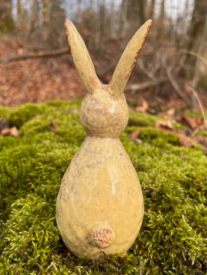 Keramik Osterhase Hase Benja gelb H22 Vosteen
