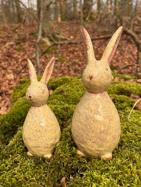 Keramik Osterhase Hase Benja gelb H22 Vosteen