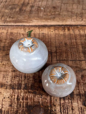 Keramik Mohnkapsel Mohna taupe M