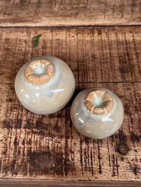 Keramik Mohnkapsel Mohna taupe M