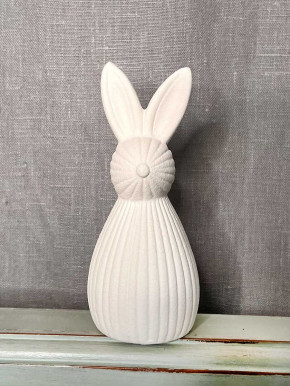 Keramik Hase Malou weiß H14