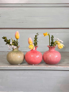 Keramikvase Granatapfel Ina rosa H13