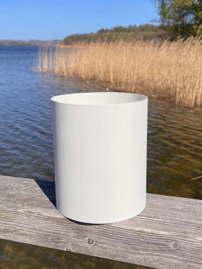 Gartenfackel Flammschalenhalter Metall creme H20 D17