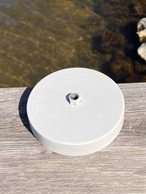 Gartenstecker Flammschalenhalter Metall creme 2-teilig H105