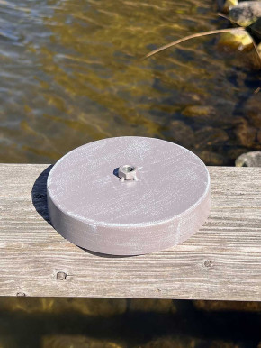 Gartenstecker Flammschalenhalter Metall taupe 2-teilig H105