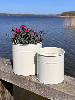 Metalleimer Set Jake creme 5-teilig