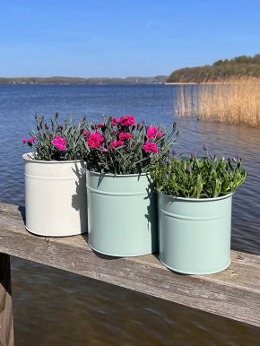 Metalleimer Set Jake creme 5-teilig