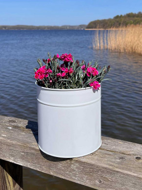 Metalleimer Set Jake weiß 5-teilig