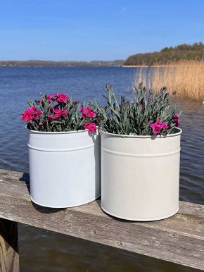 Metalleimer Set Jake weiß 5-teilig