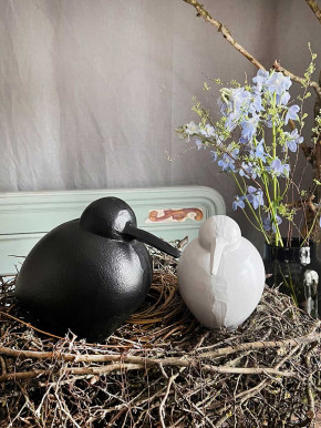 Metallvogel Mino schwarz L H21