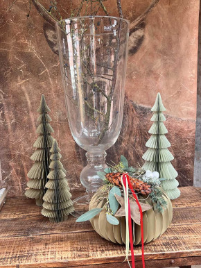 Papier Falt-Tannenbaum Dacia salbei H66