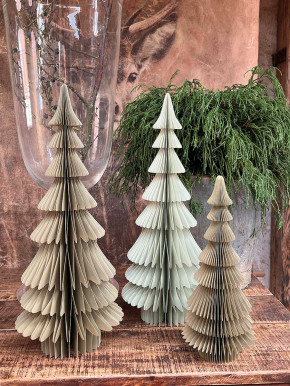 Papier Falt-Tannenbaum Dacia salbei H66