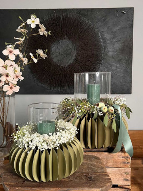 Glasvase Glaseinsatz Lirea klar H25 D19 für Papiersockel Dacia