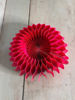 Papiersockel Papierkranz Faltkranz Dacia pink D28 H13