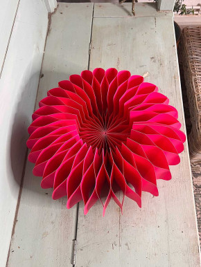 Papiersockel Papierkranz Faltkranz Dacia pink D39 H16.5