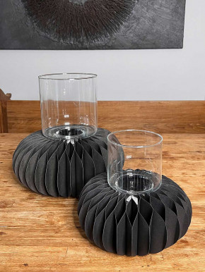 Papiersockel Papierkranz Faltkranz Dacia schwarz D28 H13