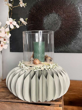 Glasvase Glaseinsatz Lirea klar H25 D19 für Papiersockel Dacia