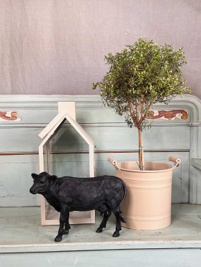 Polyresin Kuh Kudo schwarz H23