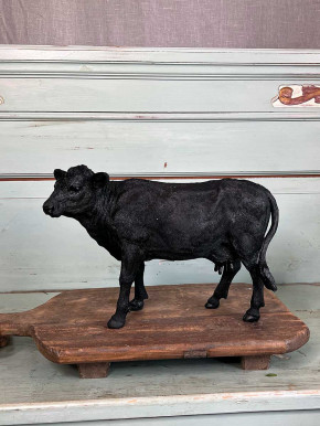 Polyresin Kuh Kudo schwarz H23