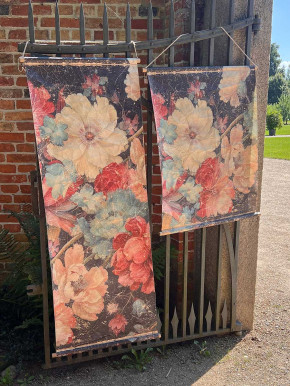 Wandbild Wandbehang Blüte B76 H97