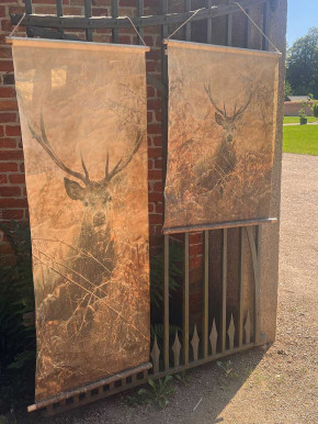 Wandbild Wandbehang Hirsch B64 H163