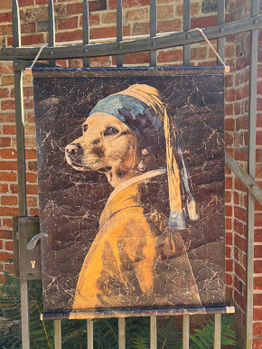 Wandbild Wandbehang Hund B76 H97