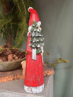 Weihnachtsmann mit Tannenbaum und Reh H39