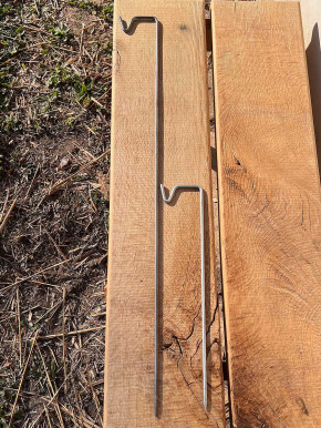 a2 Living Metallstab silber für Laterne H100