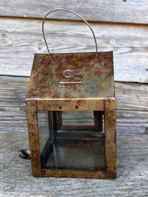 a2 Living hängende Laterne antik Metallhäuschen klein