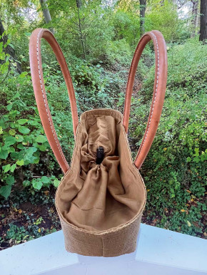 frosch und rabe Shopper haselnussbraun mit Futter M