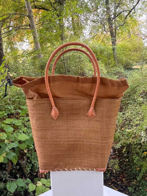 frosch und rabe Shopper haselnussbraun mit Futter M