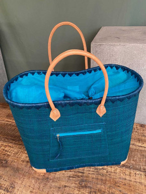 frosch und rabe Shopper mit Innenfutter Hirsch XL petrol