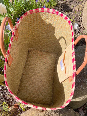 frosch und rabe Shopper rot kariert M